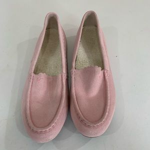 Vionic Pink Suede Flats (Size 10) Used
